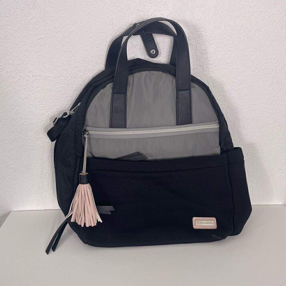 Skip Hop Black & Grey Nolita Diaper Backpack